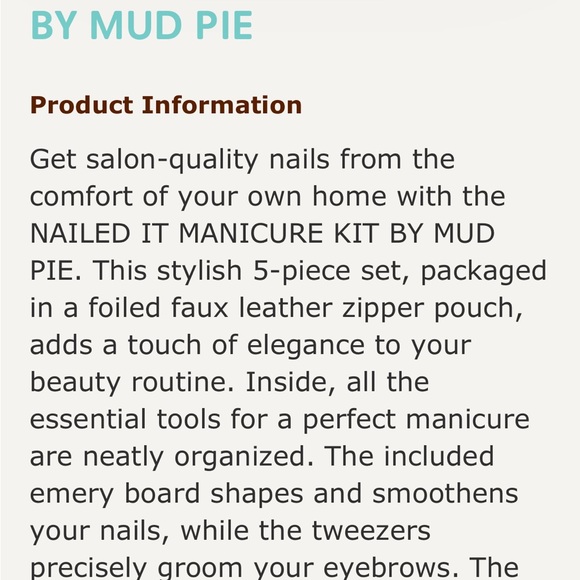 Mud Pie Nailed It Manicure Nail Set new - Picture 3 of 5